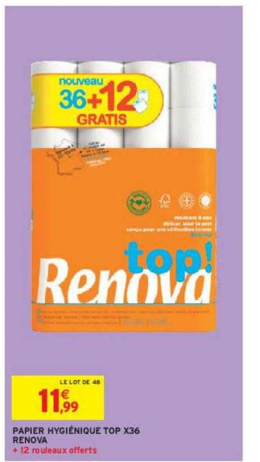paier hygiénique top x36 renova