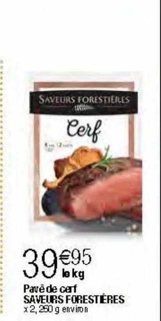 pavé de cerf saveurs forestière