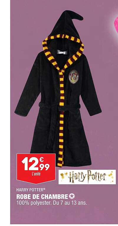robe de chambre harry potter
