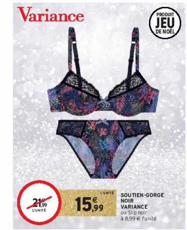 soutien-gorge noir variance