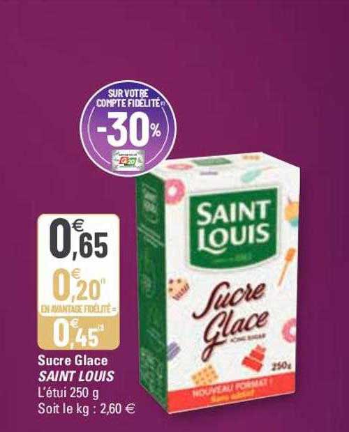sucre glace saint louis