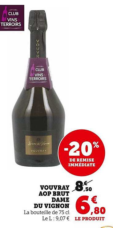 vouvray aop brut dame du vignon
