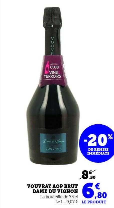 vouvray aop brut dame du vignon