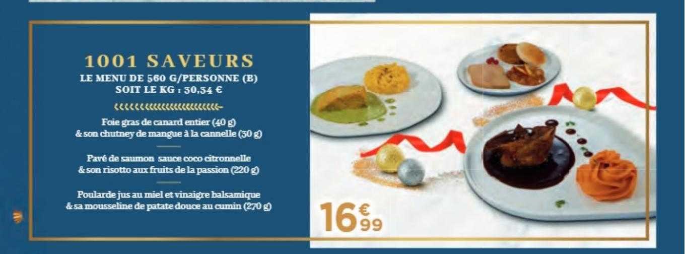 1001 Saveurs Le Menu De 560 G-personne