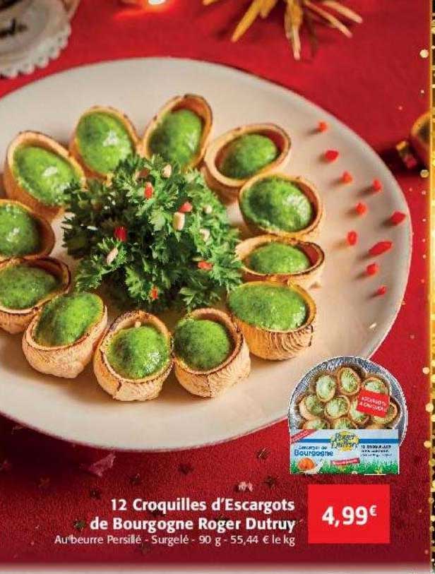 12 croquilles d'escargots de bourgogne roger dutruy