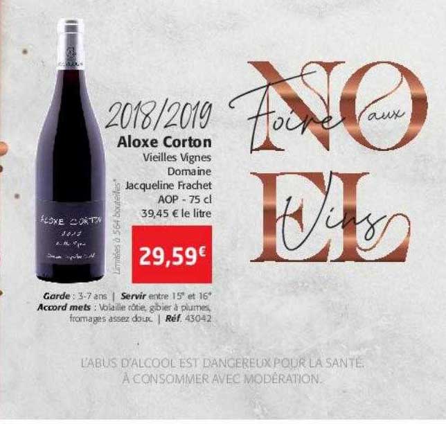 2018-2019 aloxe corton vieilles vignes domaine jacqueline frachet aop