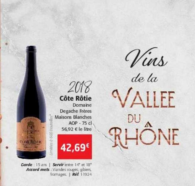 2018 côte rôtie domaine degache frère maisons blanches