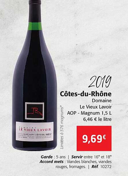 2019 Côtes-du-rhône Domaine Le Vieux Lavoir