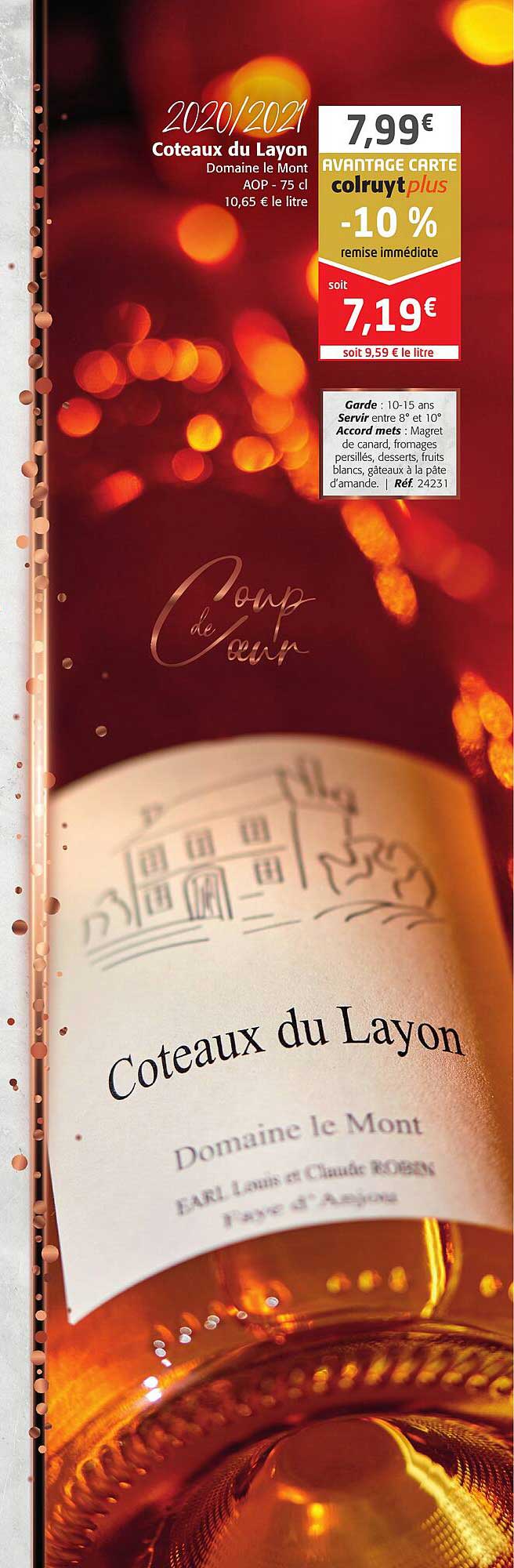 2020-2021 coteaux de layon domaine le mont