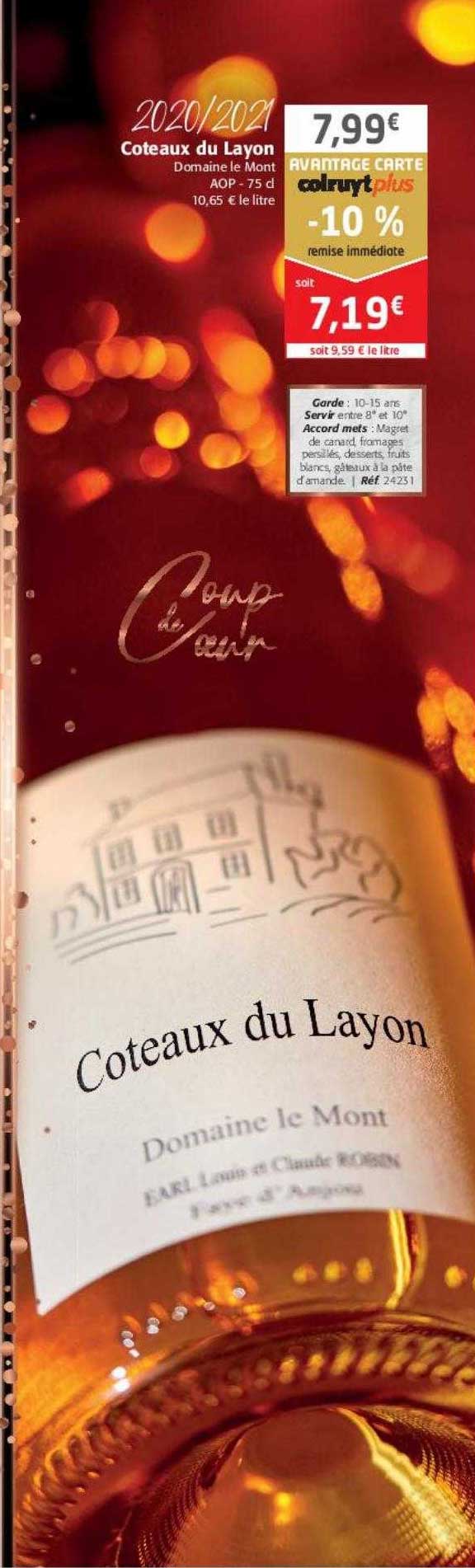 2020-2021 coteaux de layon domaine le mont