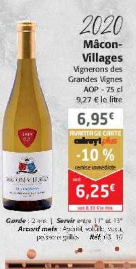 2020 mâcon-villages vignerons des grandes vignes