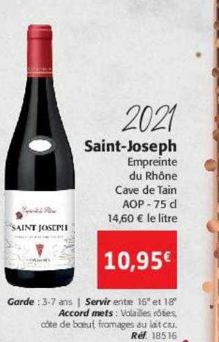 2021 saint-joseph empreinte du rhône cave de tain aop