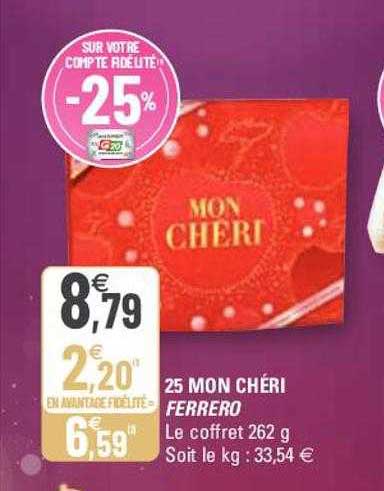 25 mon chéri ferrero