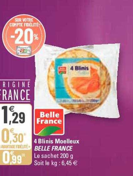 4 Blinis Moelleux Belle France