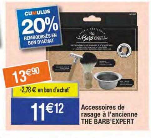 accessoires de rasage à l'ancienne the barb'expert
