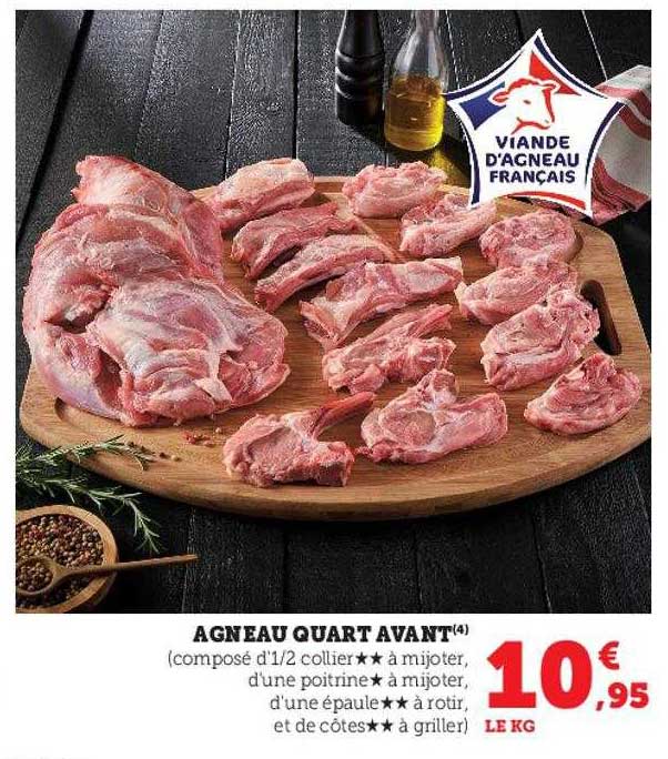 agneau quart avant