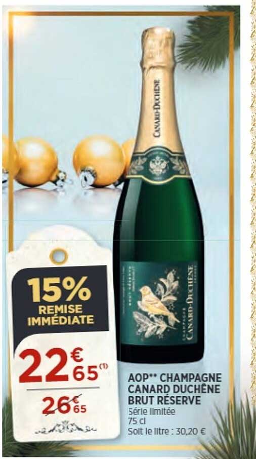 aop champagne canard duchêne brut réserve