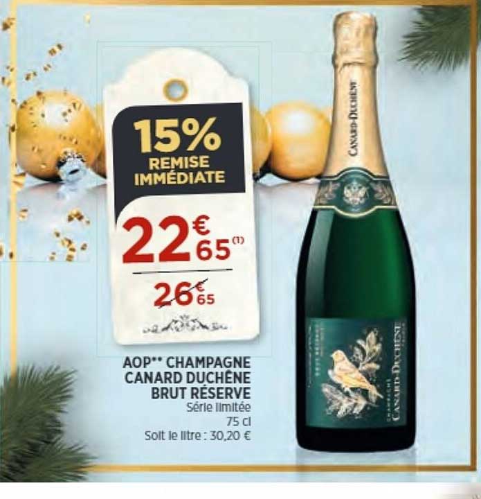 aop champagne canard duchêne brut réserve