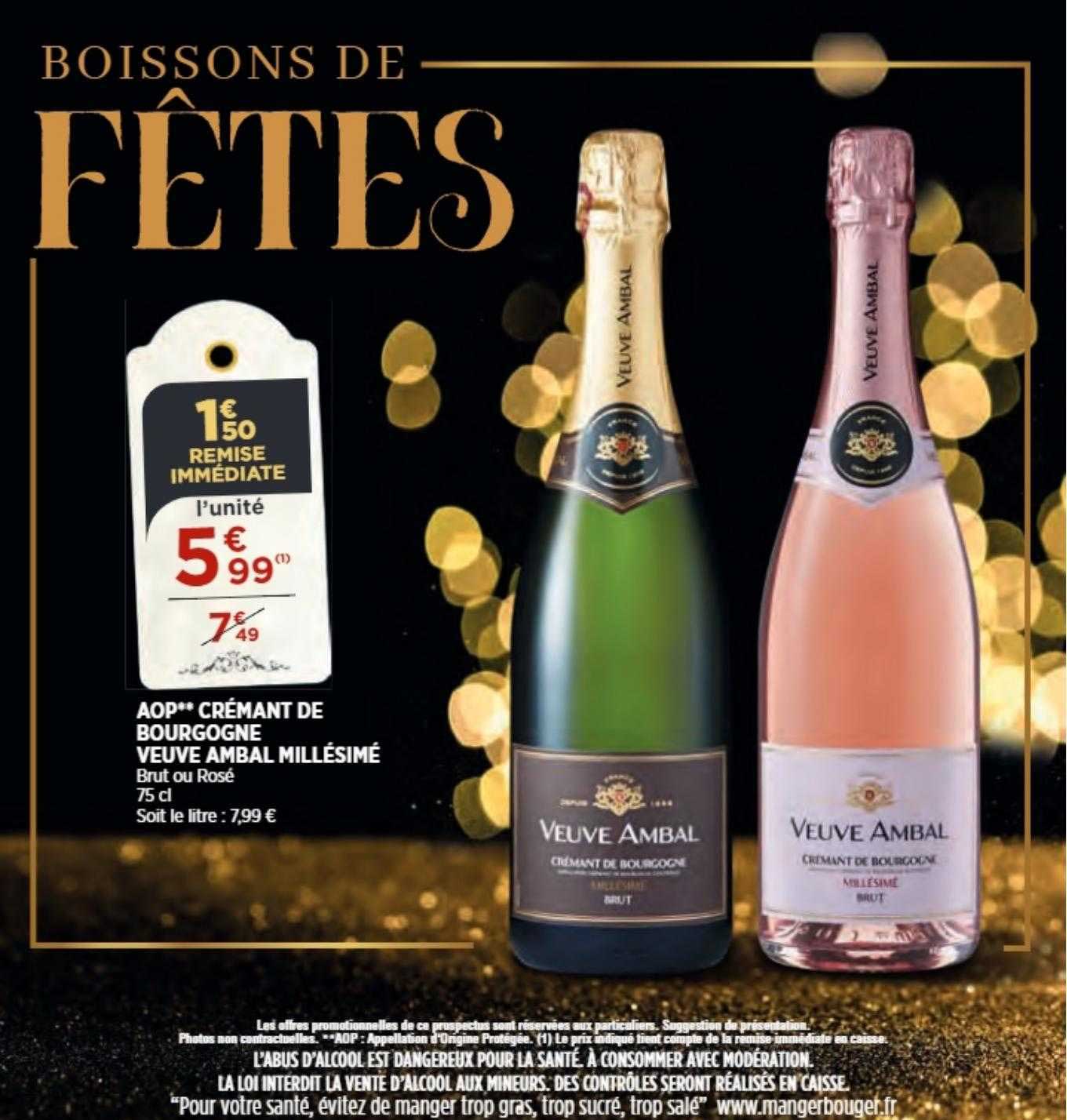 aop crémant de bourgogne veuve ambal millésimé