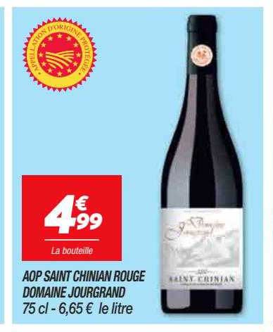 aop saint chinian rouge domaine jourgrand