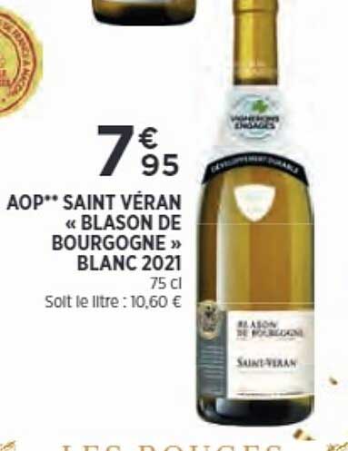 aop saint véran "blason de bourgogne" blanc 2021