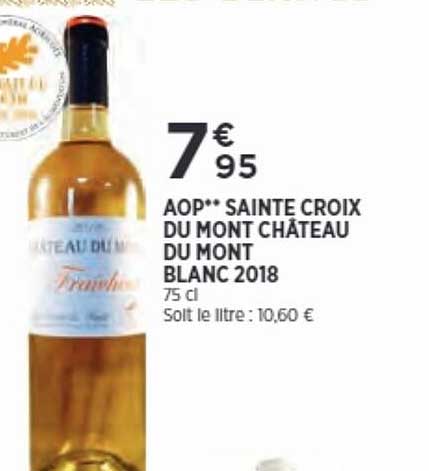 aop sainte croix du mont château du mont blanc 2018
