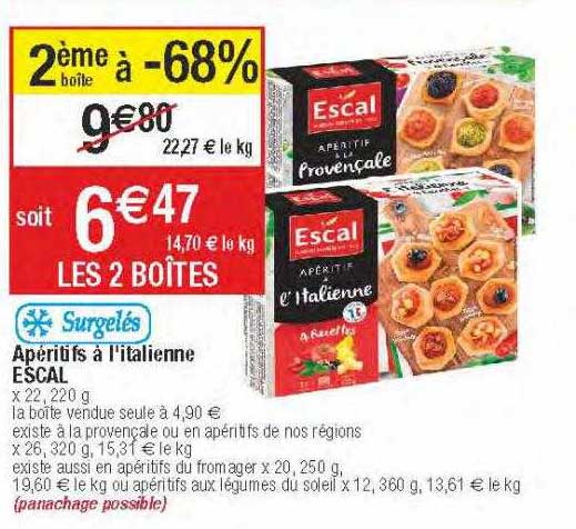 apéritifs à l'italienne excal