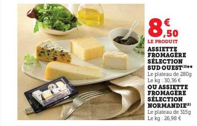 assiette fromagère sélection sud ouest ou assiette fromagère sélection normandie