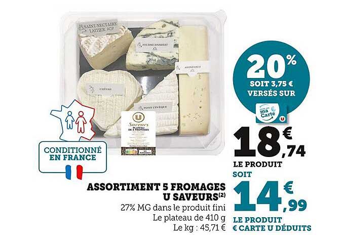 Assortiment 5 Fromages U Saveurs