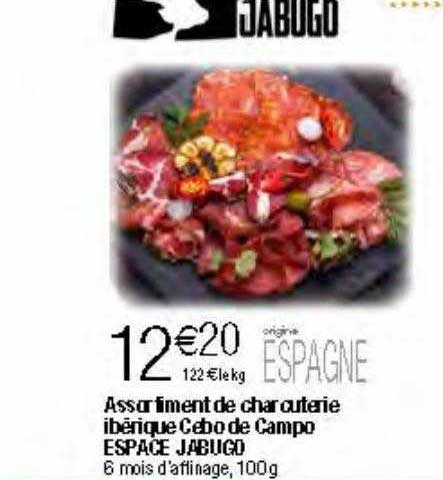 assortiment de charcuterie ibérique cebo de campo