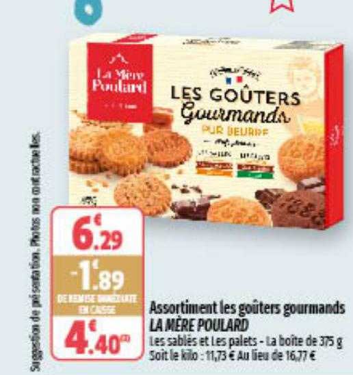 assortiment les goûters gourmands la mère poulard