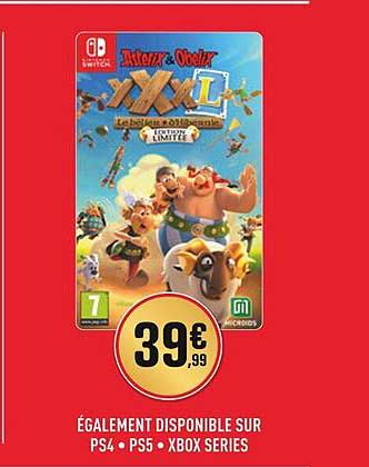 asterix & obelix xxxl ps4, ps5, xbox séries