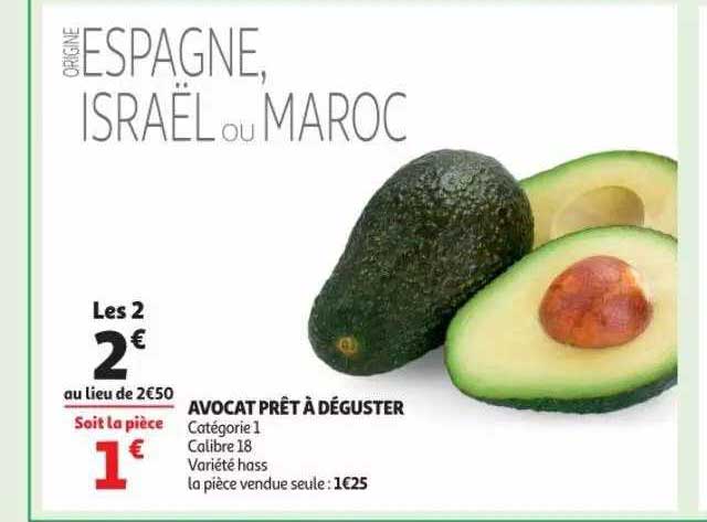 avocat prêt à déguster