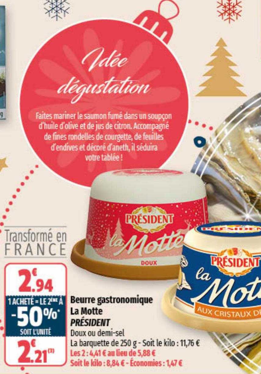 beurre gastronomique la motte président
