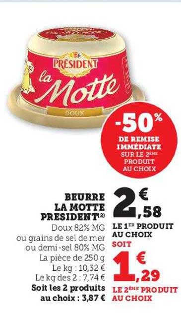 beurre la motte président