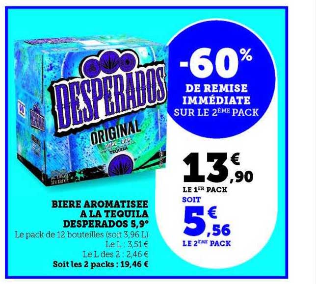 bière aromatisée à la tequila desperados 5,9°