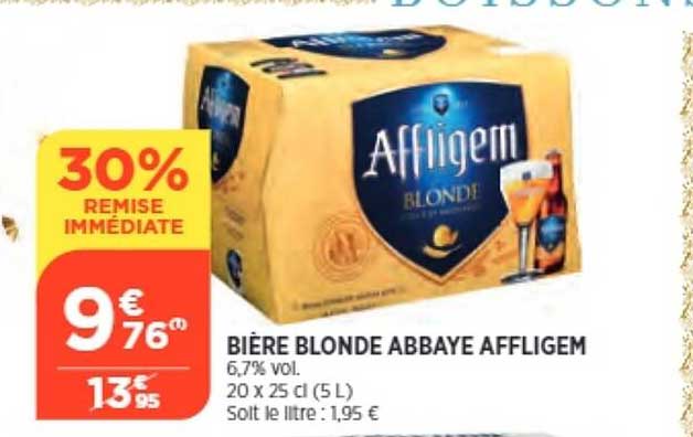 Bière Blonde Abbaye Affligem