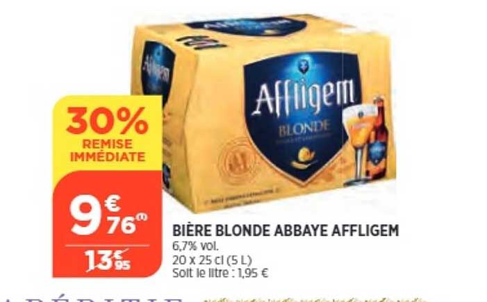 Bière Blonde Abbaye Affligem