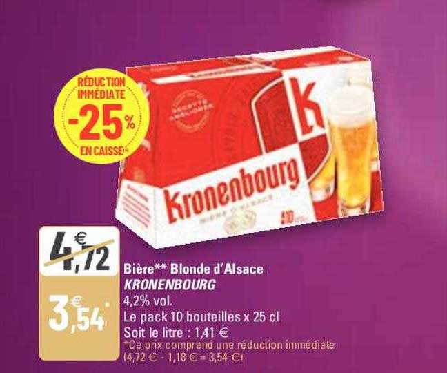 Bière Blonde D'alsace Kronenbourg