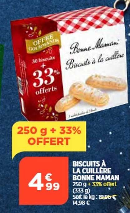 biscuits à la cuillère bonne maman