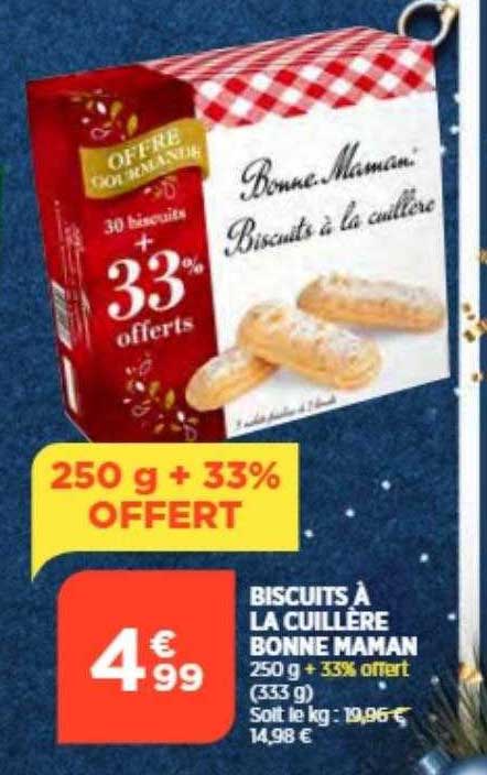 biscuits à la cuillère bonne maman