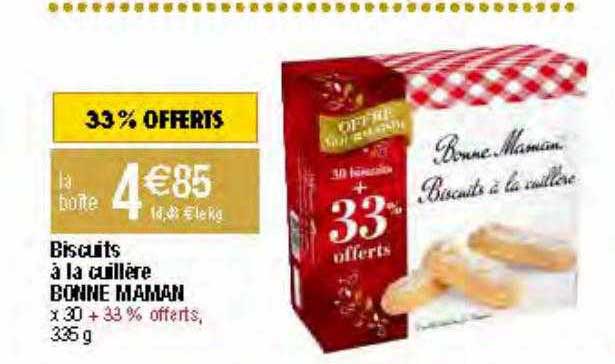 biscuits à la cuillère bonne maman