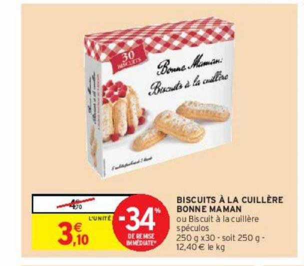 biscuits à la cuillère bonne maman