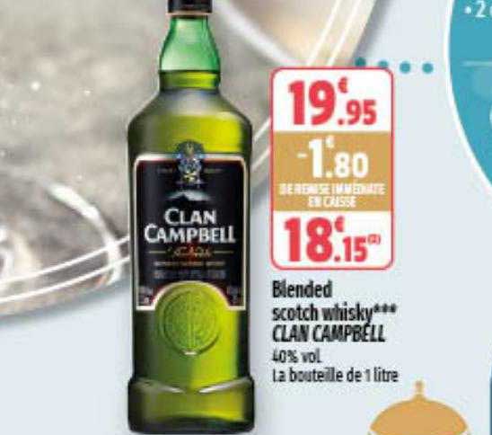 blended scotch whisky clan campbell