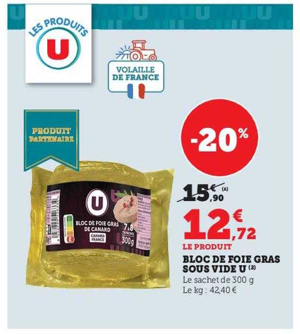 Bloc De Foie Gras Sous Vide U