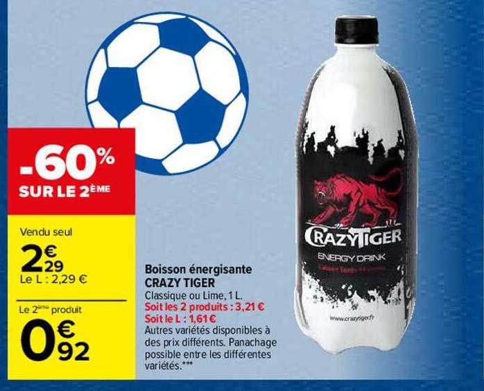 boisson énergisante crazy tiger