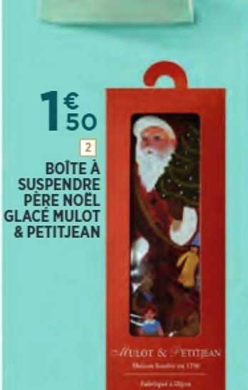 boîte à suspendre père noël glacé mulot & petit jean