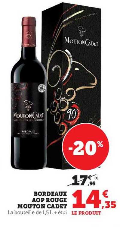 bordeaux aop rouge mouton cadet