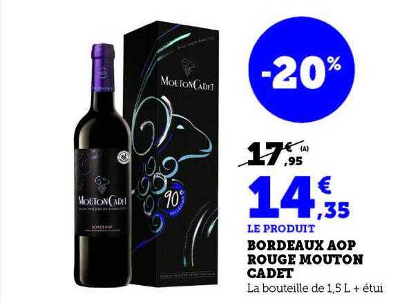 bordeaux aop rouge mouton cadet