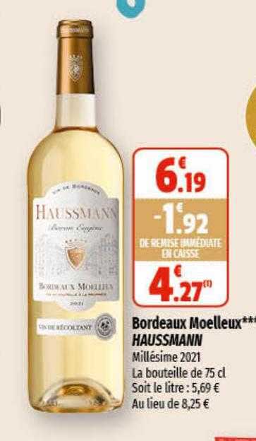 Bordeaux Moelleux Haussmann